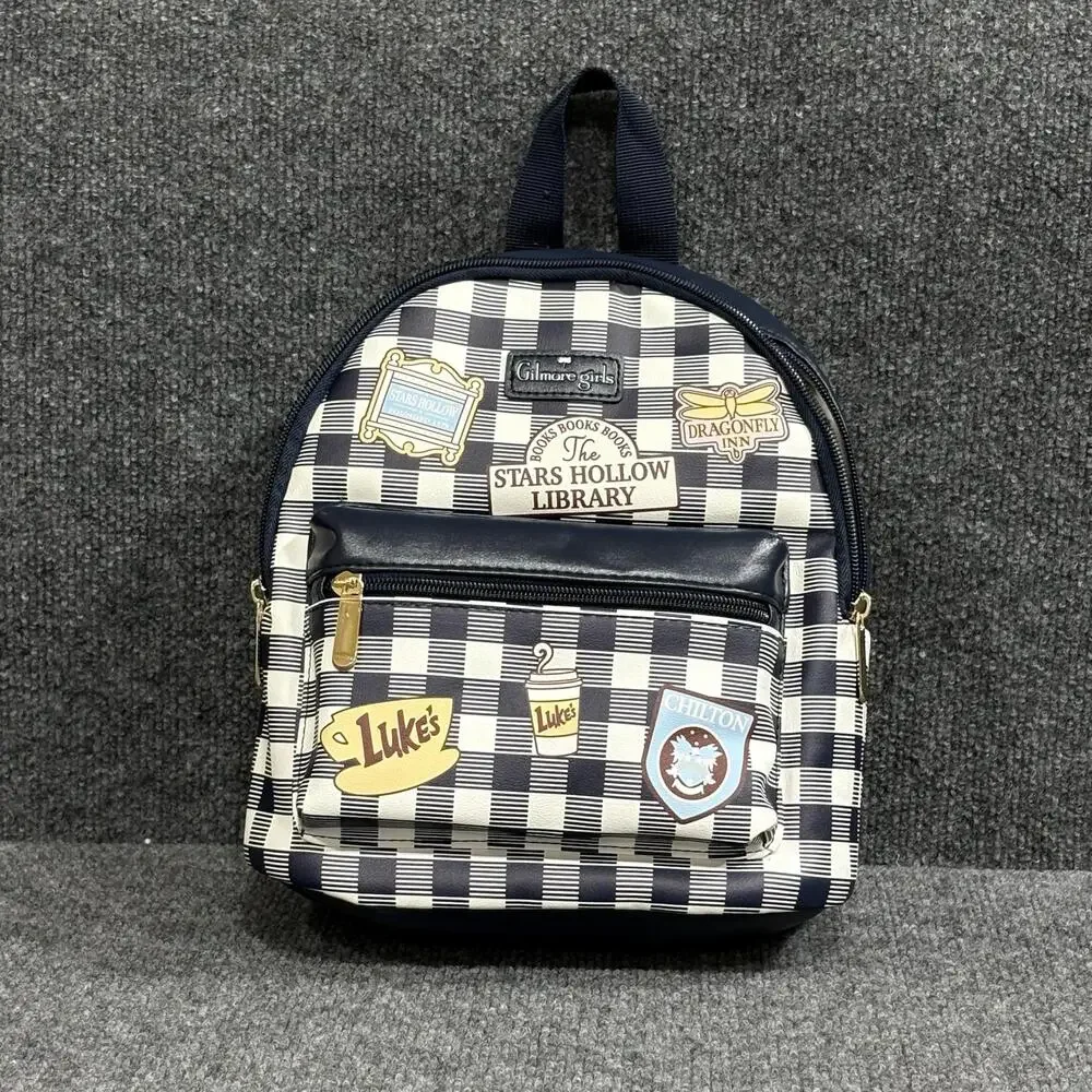 Bioworld Gilmore Girls Stars Hollow Gingham School Mini Backpack NWT Y2K